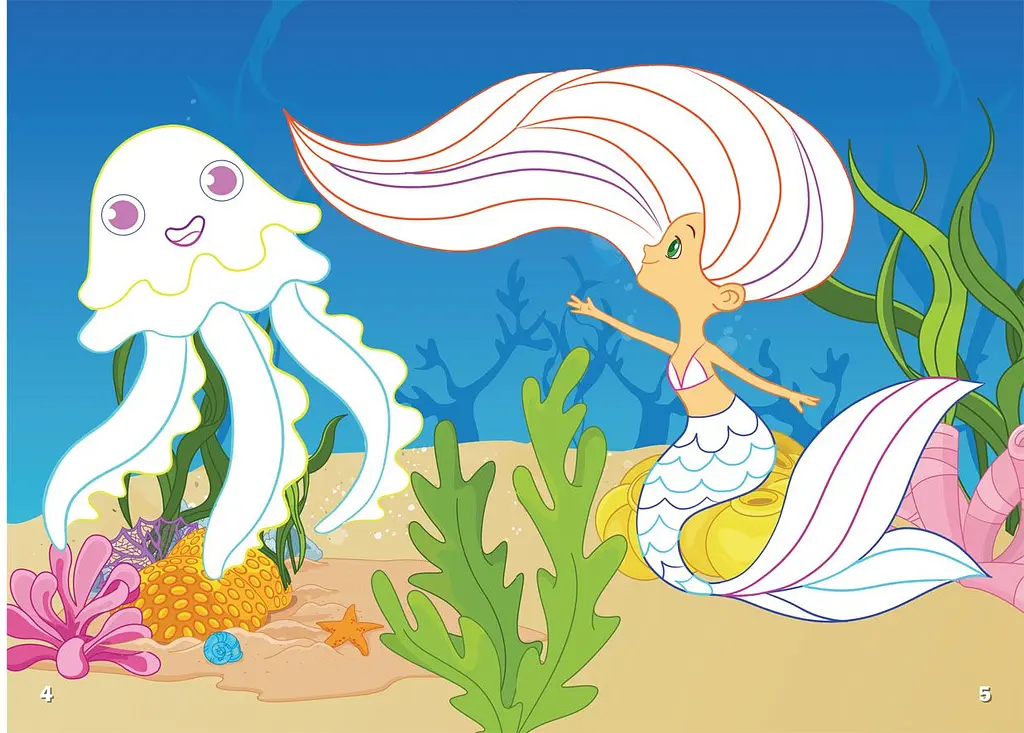 Первая раскраска Кристал Бук Принцессы, с цветным контуром, с наклейками, 8 страниц (F00023902) - фото 2