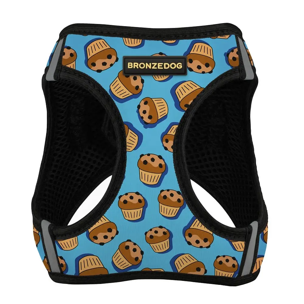 Шлея для собак Bronzedog Sport Vest Кекси XXS 15х13х3 см блакитна - фото 2