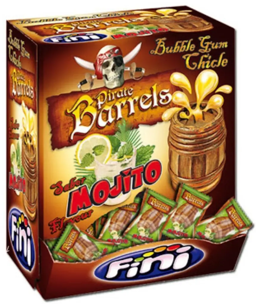 Жуйка Fini Pirate Barrels Mojito Gum 1шт - фото 7