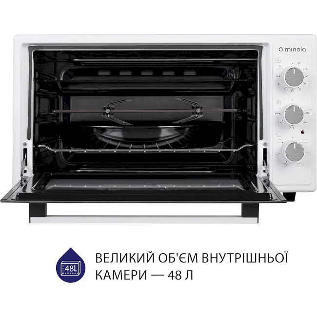 Електрична піч Minola Foet 4815 WH - фото 3