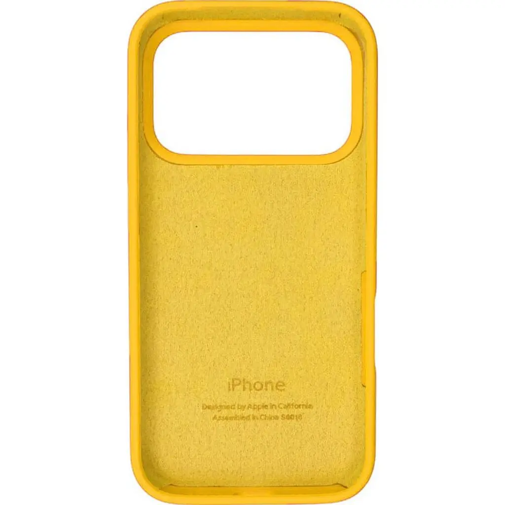 Чехол Silicone Case для Apple iPhone 17 Pro Canary Yellow AA [145189] - фото 2