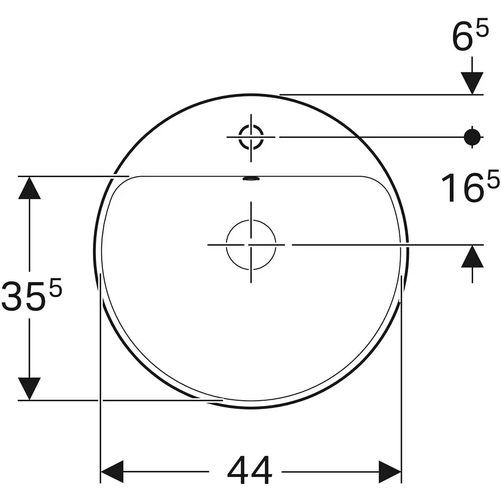 Раковина Geberit VariForm 48 500.707.01.2, Білий - фото 2