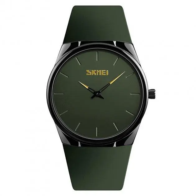 Наручний класичний годинник Skmei 1601S Зелений - фото 2