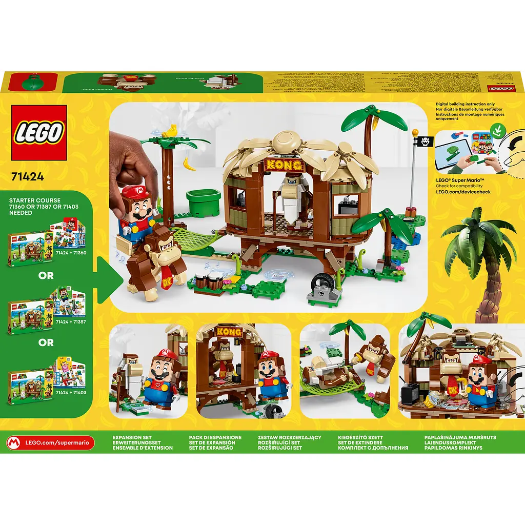 Конструктор LEGO Super Mario Дом на дереве Донки Конг. Дополнительный набор 555 деталей (71424) - фото 9