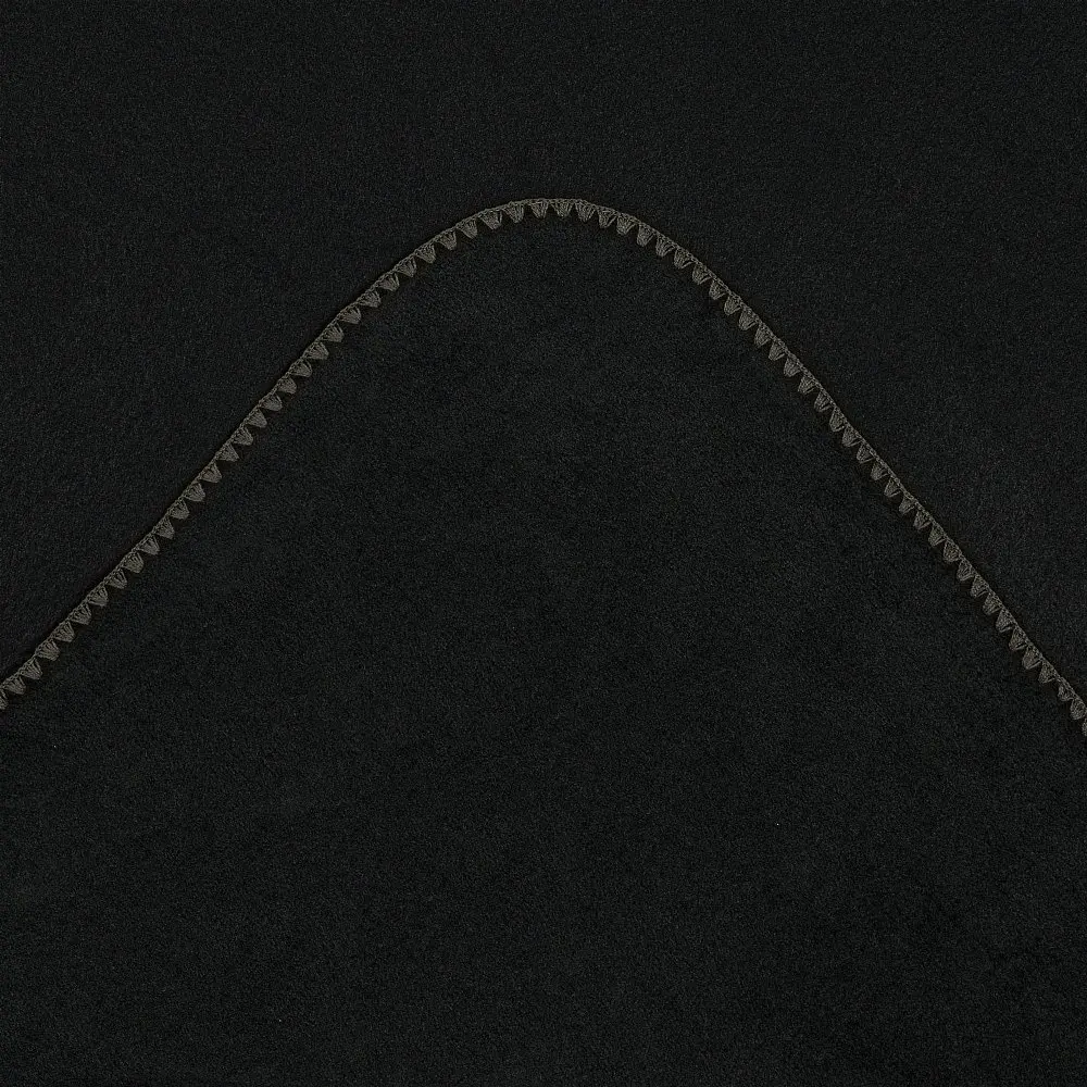 Плед флисовый Home Line гладкокрашеный ракушка черный-капучино 130x160 см (198925) - фото 2