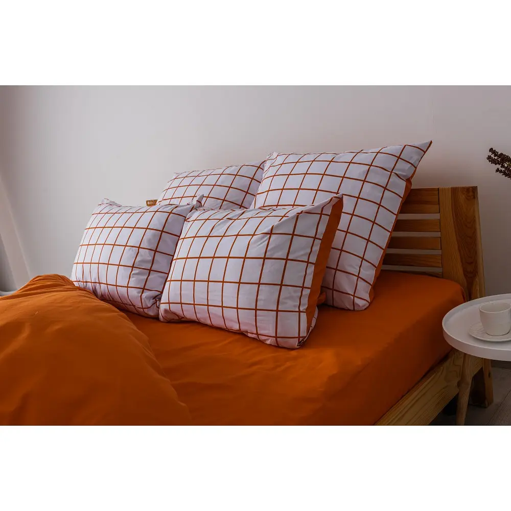 Постільна білизна двоспальне ТЕП Terracotta Check 2-01691-25217 180х215 см - фото 2