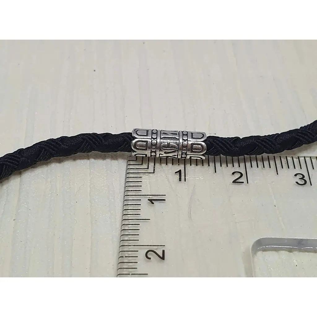 Ювелирный шнурок Меридиан 925 из текстиля с серебряными вставками. 846/3 55 65 - фото 5