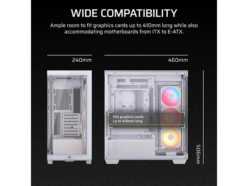 Корпус Corsair 3500X LX-R RGB White (CC-9011325-WW) - фото 8