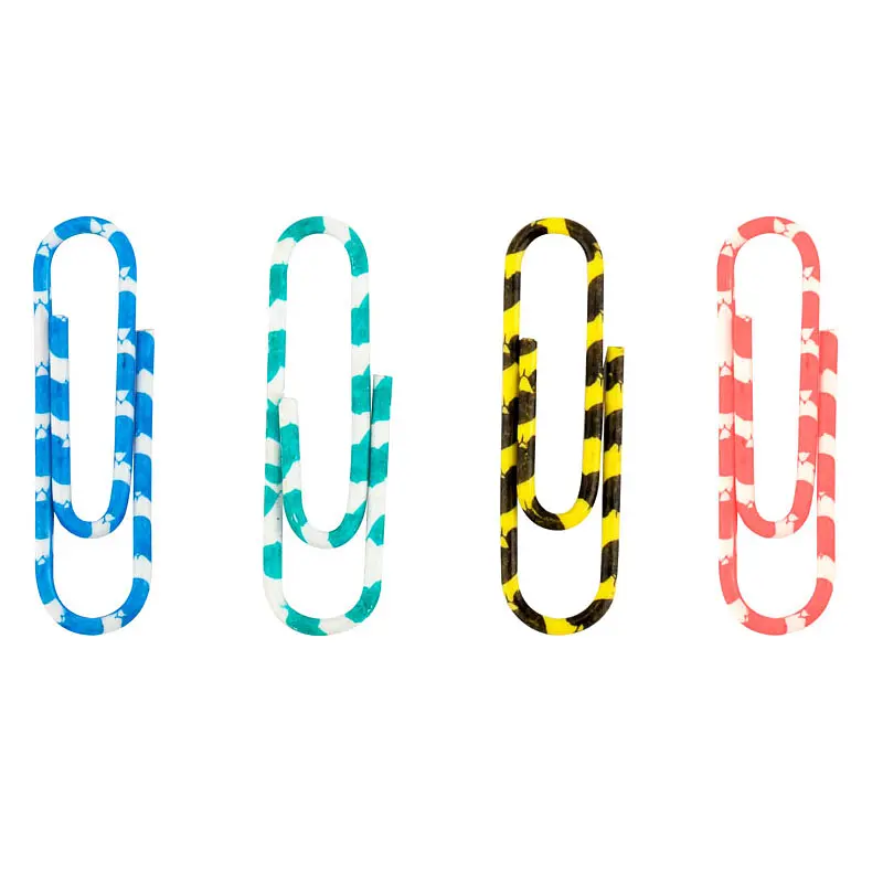 Скрепки Axent цветные полосатые 28 мм 100 шт. (4114-A) - фото 2