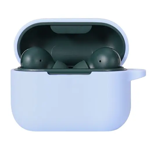 Чохол-накладка DK Silicone Candy Friendly з карабіном для Xiaomi QCY T10/T10 Pro/T11 (lilac) - фото 3