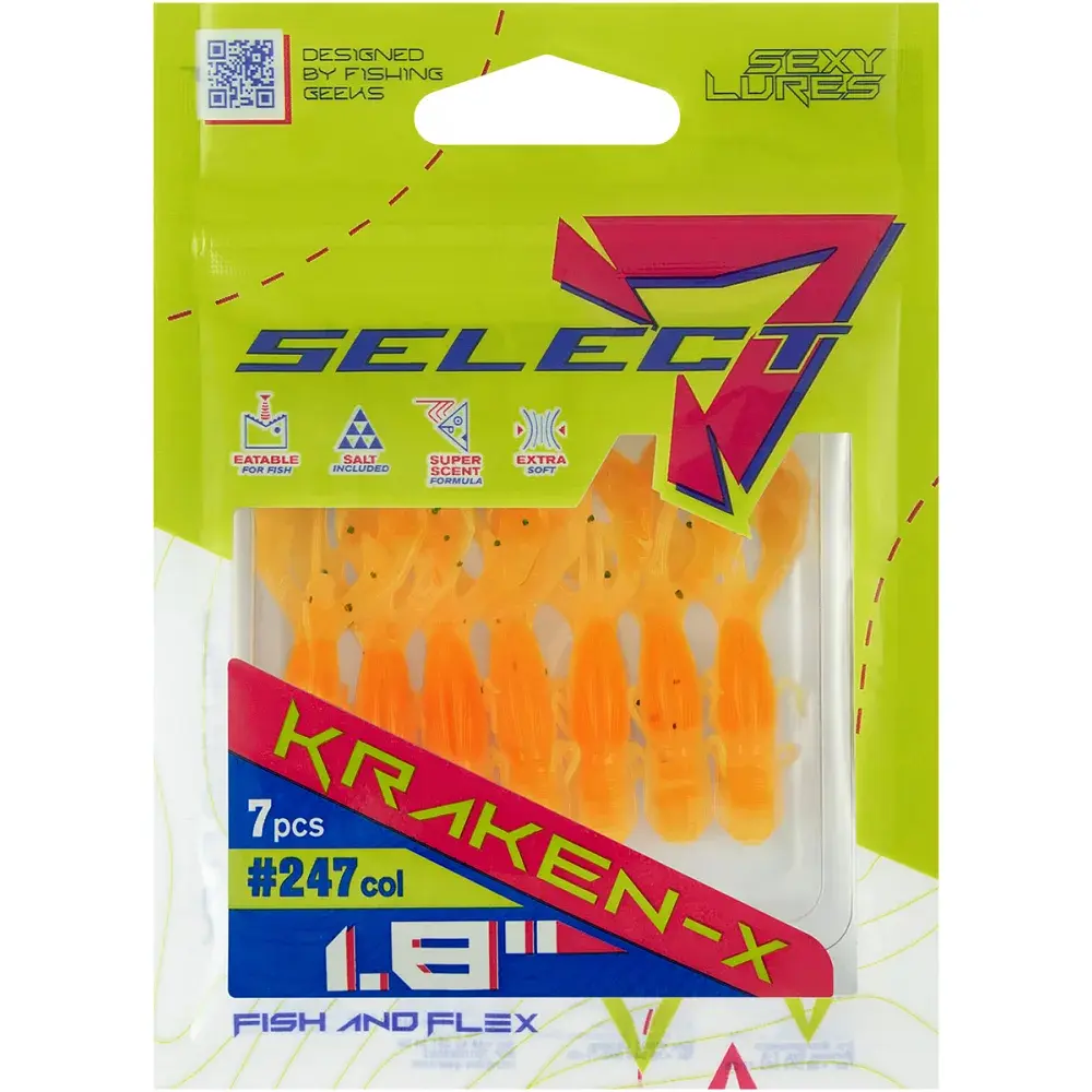 Силікон Select Kraken-X SE 1.8" 247 (7 шт/уп) - фото 2