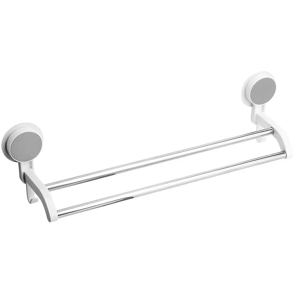 Тримач для рушників MVM BP-9 подвійний, білий зі сріблястим (BP-9 WHITE) - фото 2