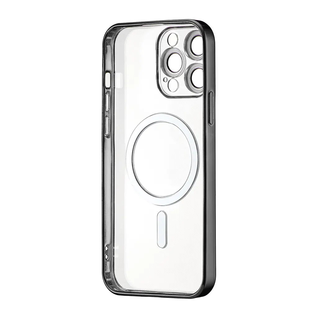 Чохол Ductil Metallic Edge with MagSafe (Protected Camera & Lens) iPhone 13 Pro Max Black - фото 3