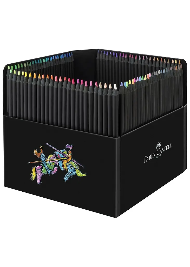 Набір олівців 100 кол. FABER CASTELL тригранні чорні (116411) - фото 2