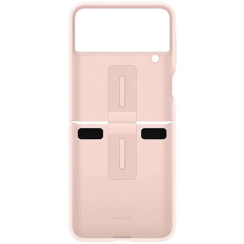 Оригінальний силіконовий чохол із кільцем Samsung для Galaxy Z Flip4 Silicone Cover with Ring Pink EF-PF721TPEGUA - фото 5