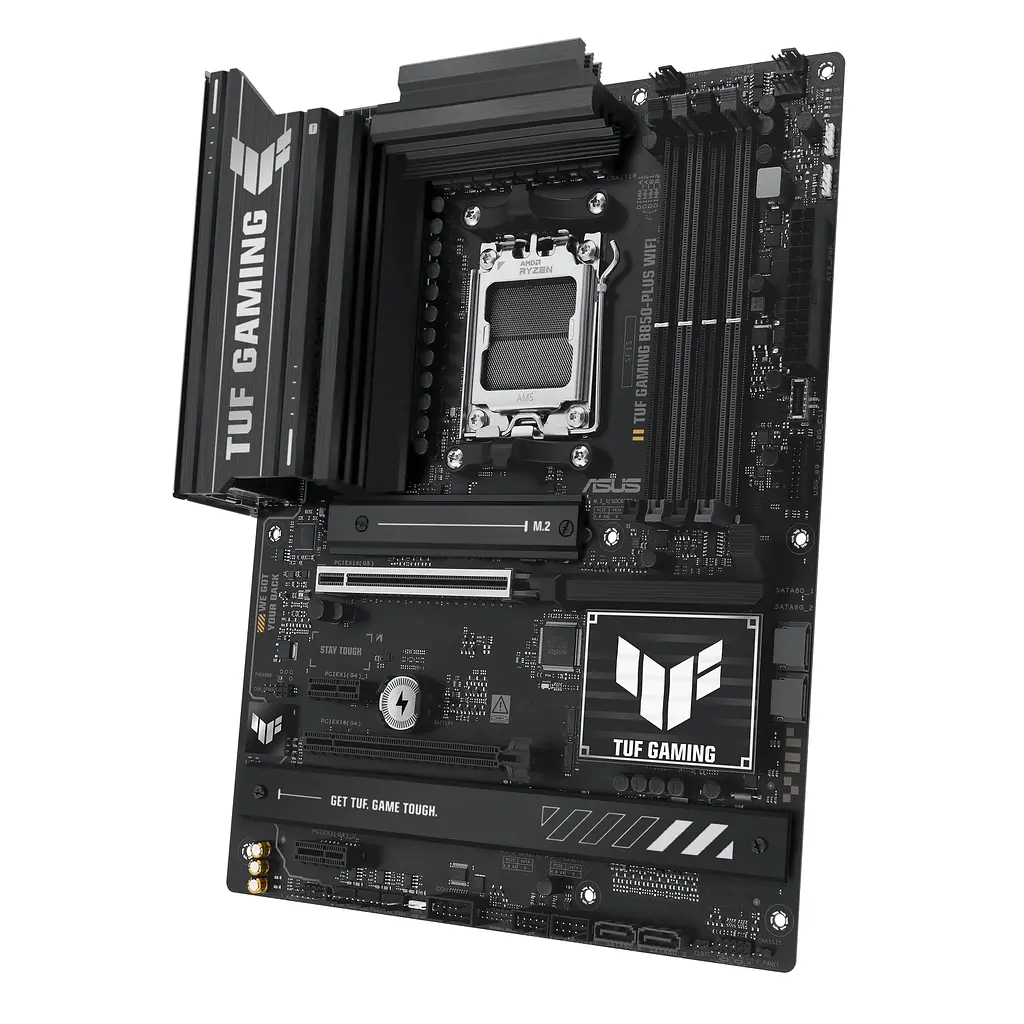 Материнская плата TUF GAMING B850-PLUS WIFI sAM5 B850 4xDDR5 M.2 HDMI DP Wi-Fi BT ATX Asus teh0018994 - фото 7