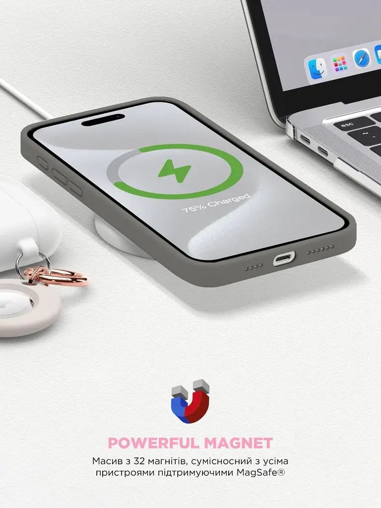 Чохол ArmorStandart ICON2 MagSafe для Apple iPhone 15 Pro Clay - фото 9
