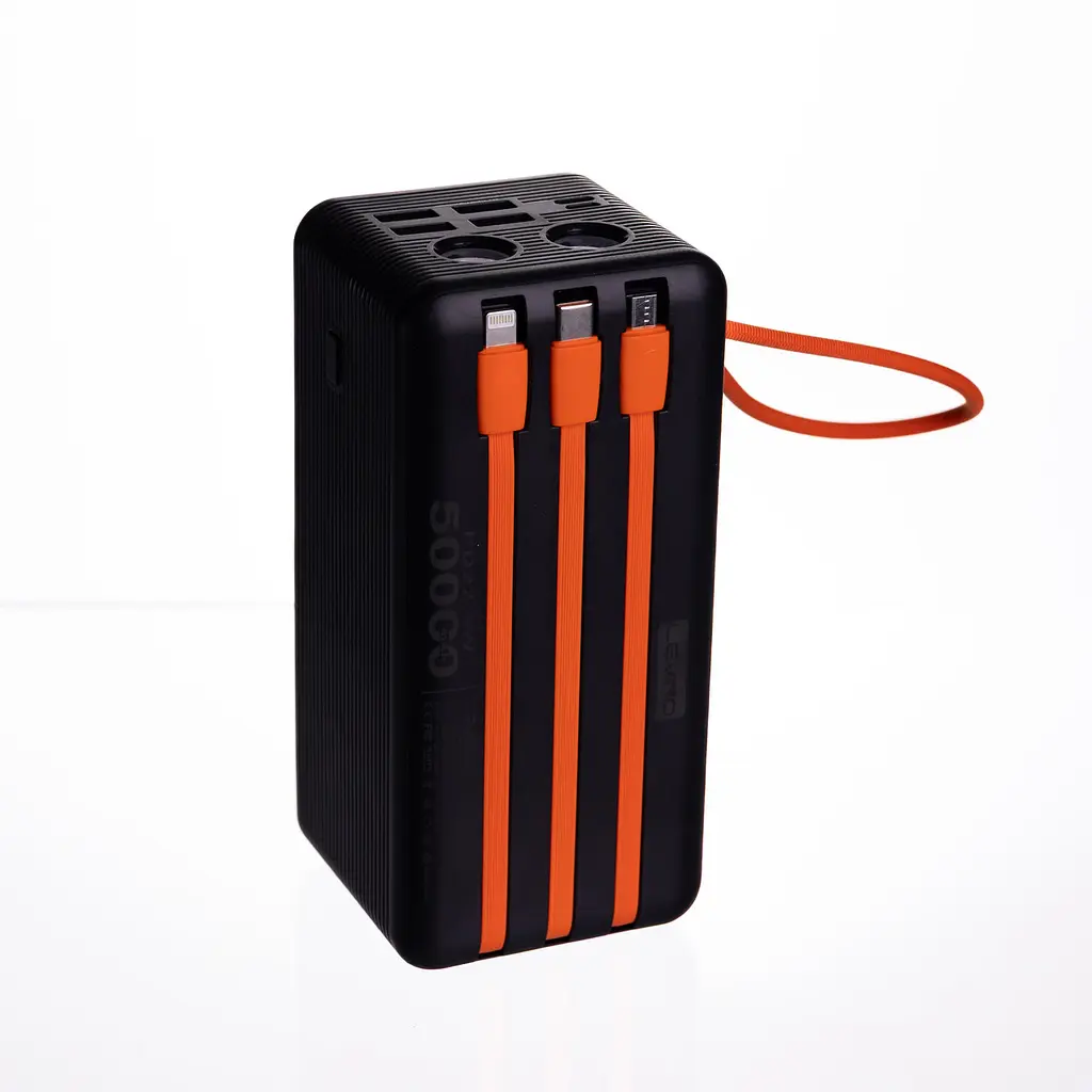 Повербанк с быстрой зарядкой и 3 шнурами 50000 mAh портативное зарядное устройство для зарядки powerbank для телефона ZoroxHP-N57 - фото 3
