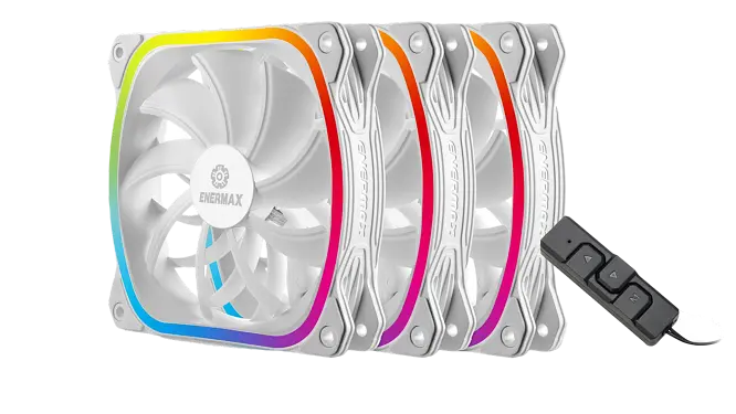 Вентилятор ENERMAX SQUA RGB White (3 PACK) (UCSQARGB12P-W-BP3)