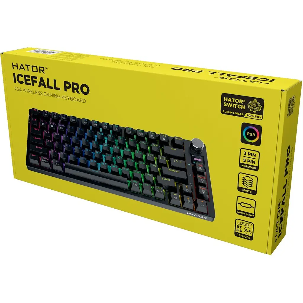 Клавиатура Hator Icefall PRO Black (HTK450UA) [133363] - фото 7