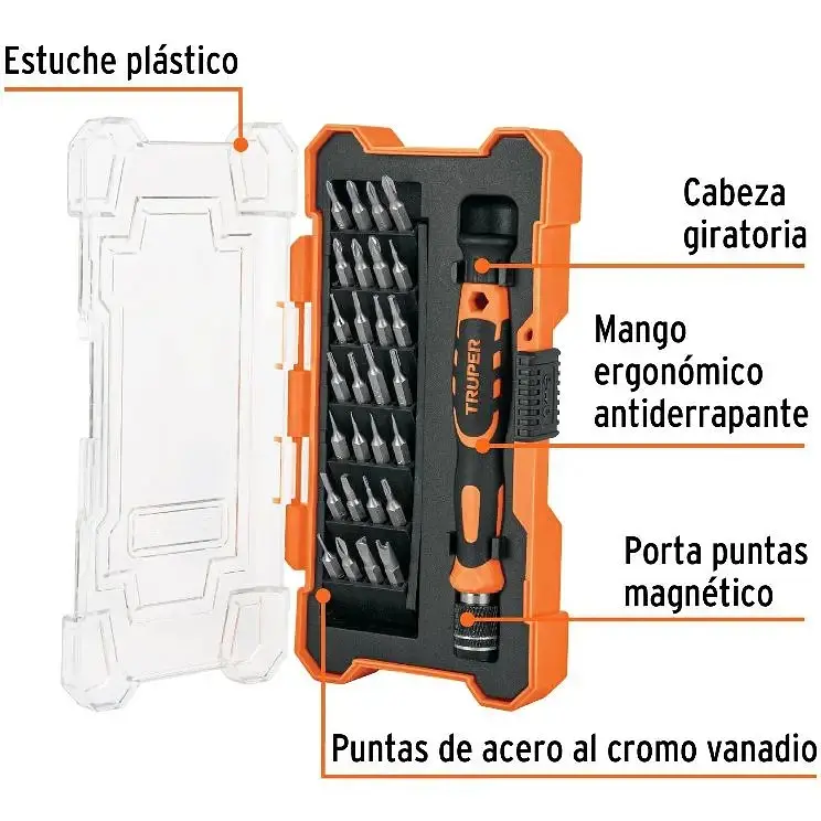 Набір біт прецизійних Truper 29 елементів (JOY-29) - фото 2