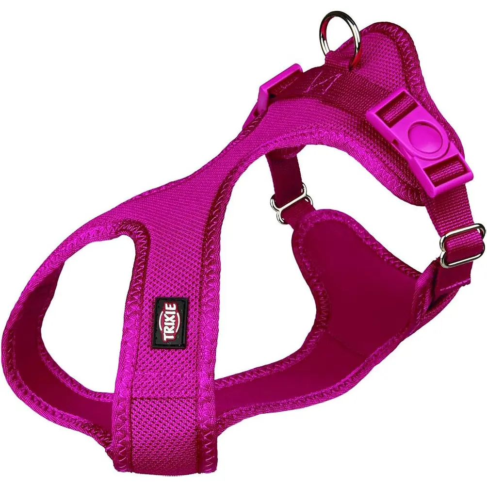 Шлея для собак Trixie Soft м'яка XXS-XS 25-35 см/15 мм фуксія (4047974162484)