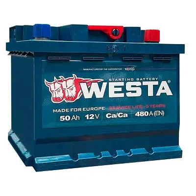 Акумулятор автомобільний Westa 6CT-50 А (0) - фото 2