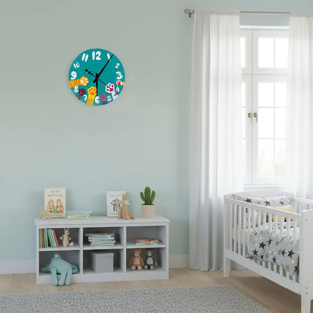 Настінний годинник AMIRI HOME VG1001 "Лапки" 28 см. безшумний без скла (VG1001) - фото 4