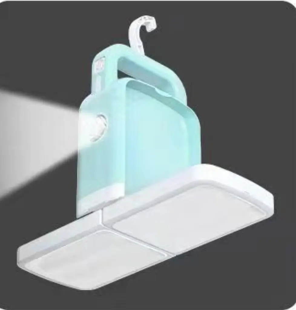 LED лампа 20W акумуляторна 2600mAH розкладна на зарядці USB від powerbank або розетки світильник кемпінговий ліхтар OKGO FA-775 - фото 3