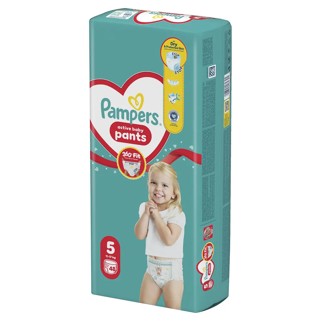 Підгузки-трусики Pampers Active Baby Pants Розмір 5 (11-17 кг) 48 шт. - фото 2