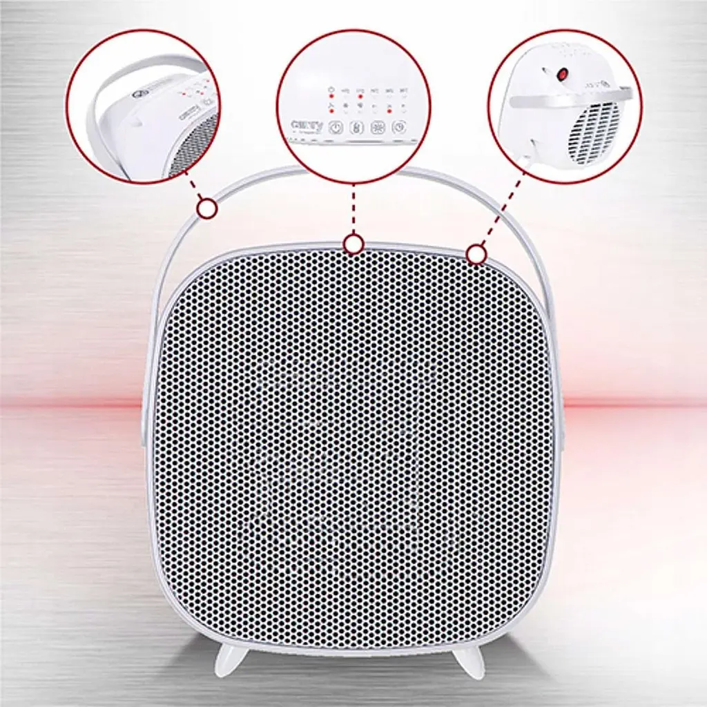 Тепловентилятор керамічний обігрівач Camry CR 7732 1500 Вт до 15 кв. м - фото 5