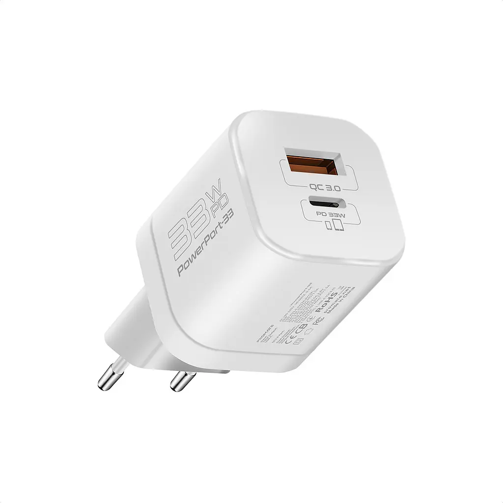 Зарядний пристрій Promate PowerPort-33 Білий