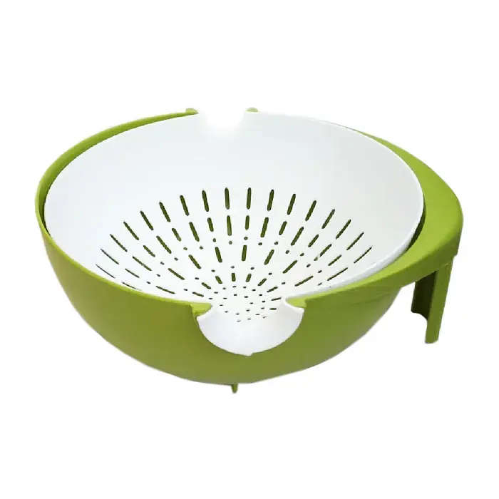 Миска ковш друшляк 2 в1 MESH STRAINER Drain Basket Зелений 84557