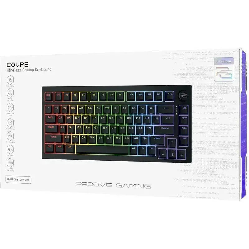 Клавіатура Proove Gaming Coupe Black (WKCP00022401) [149893] - фото 5