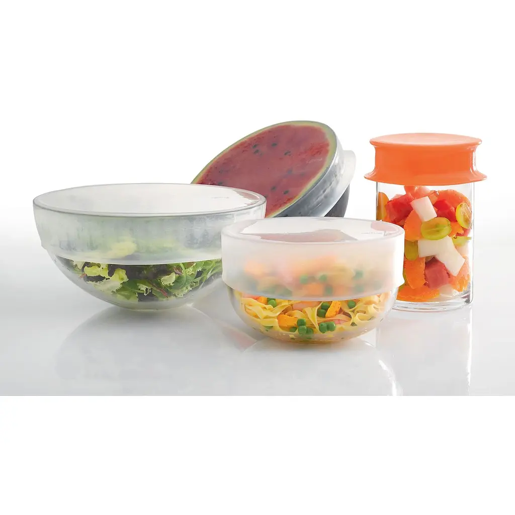 Набор крышек силиконовых Lekue Reusable Flexible Lids 11, 15, 20 см (881985) - фото 7