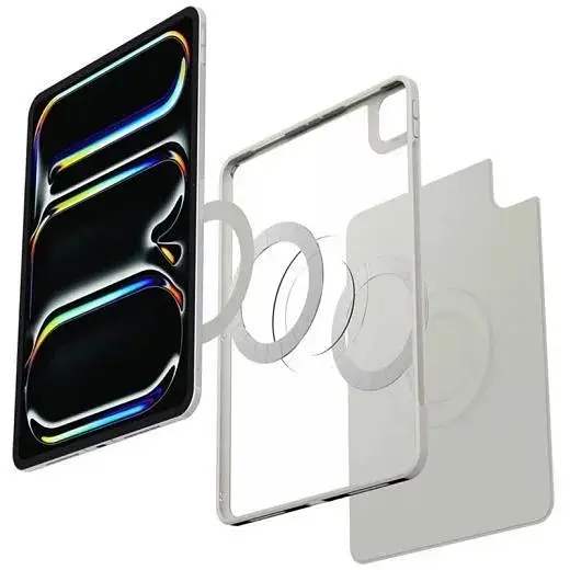 Чехол Spigen Air Skin Pro OneTap Gray для iPad Pro 13" M4 (2024) (ACS08489) - фото 4