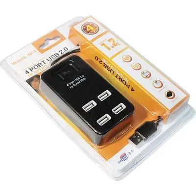 Концентратор Voltronic USB 2.0 to 4xUSB black (YT-HWS4-B) - фото 3