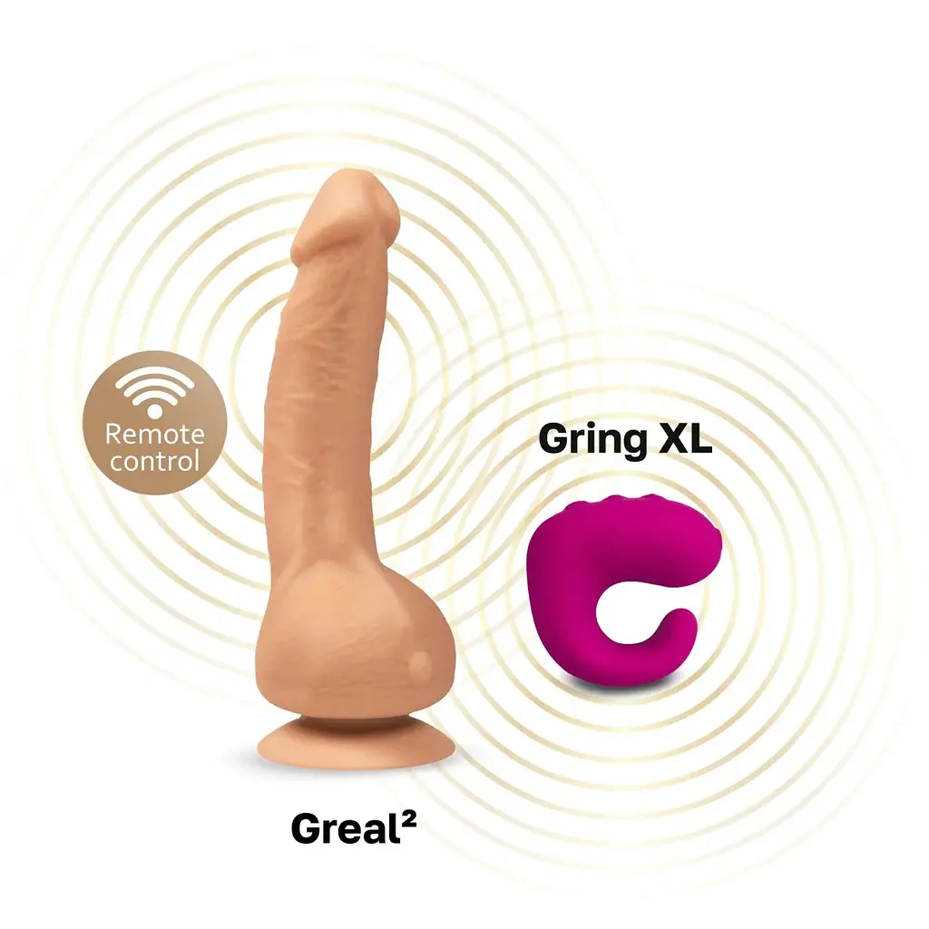 Вібратор Gvibe Greal Mini 18 см (тілесний) - фото 5