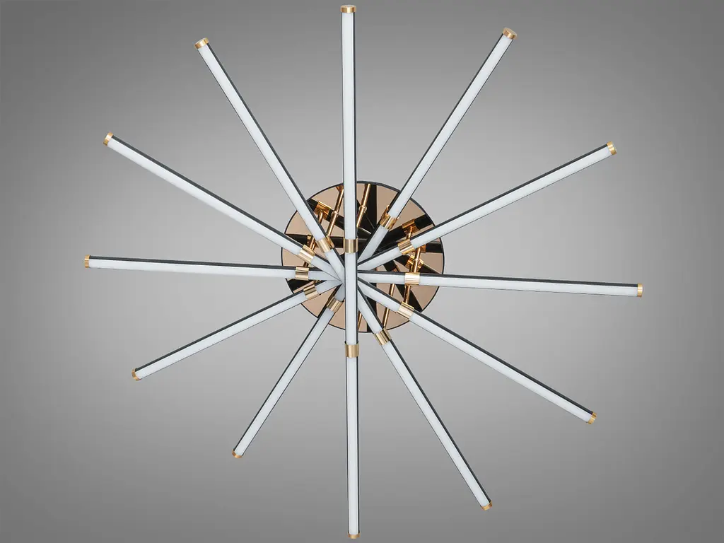 Сучасна стельова LED-люстра Diasha SX8259/6BK, 140W, діаметр 100 см - фото 6