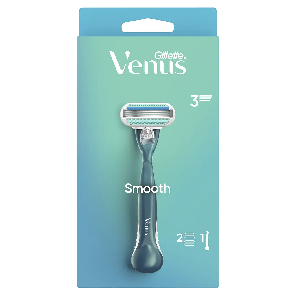 Станок для гоління жіночий (бритва) Venus з 2 змінними картриджами - фото 2