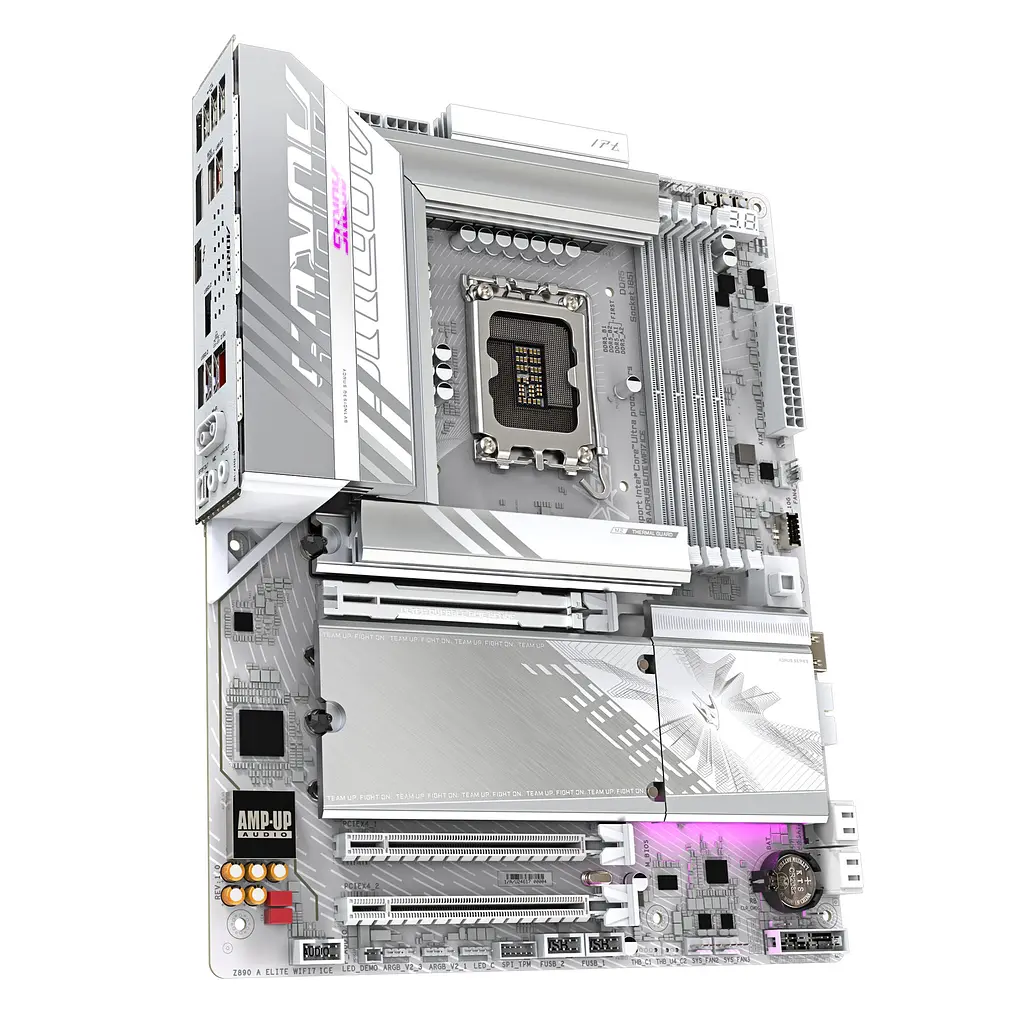Gigabyte Материнська плата Z89 AORUS ELITE WF7 ICE s1851 Z890 4xDDR5 M.2 Wi-Fi BT HDMI DP ATX - фото 2