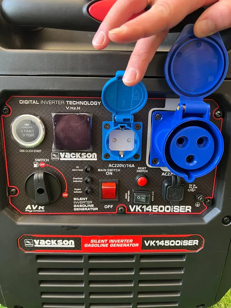 Інверторний бензиновий генератор Vackson VK14500iSER (4.2/4.5 кВт) + Електростатер - фото 2