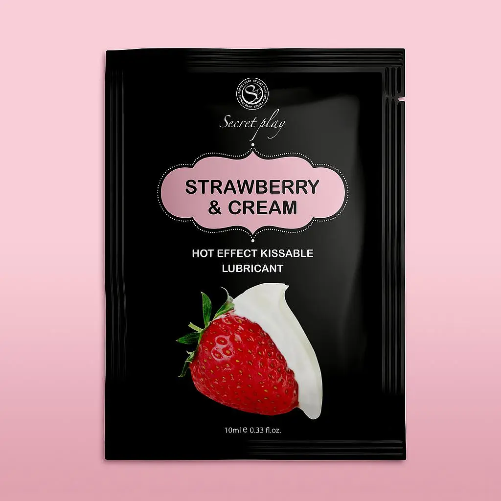 Лубрикант Strawberry & Cream Hot Effect, 10 мл Secret play 37-3610 103700 - фото 2