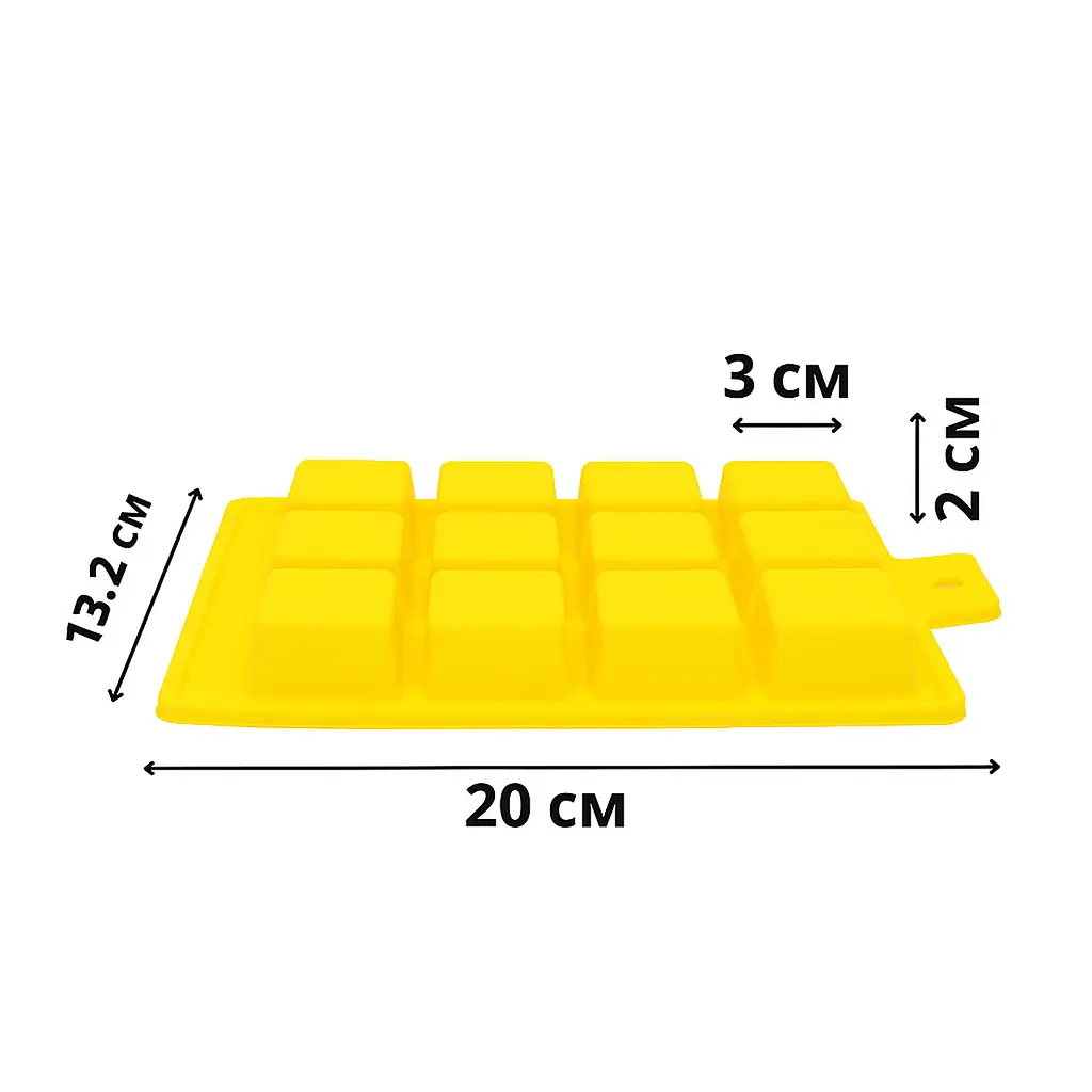 Форма для льоду силіконова з гербом України 20 x 13.2 см, Profsil Жовтий 86639 - фото 6