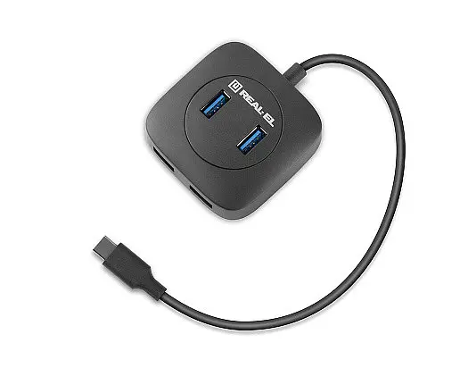 USB-хаб REAL-EL CQ-407 4 ports - фото 5