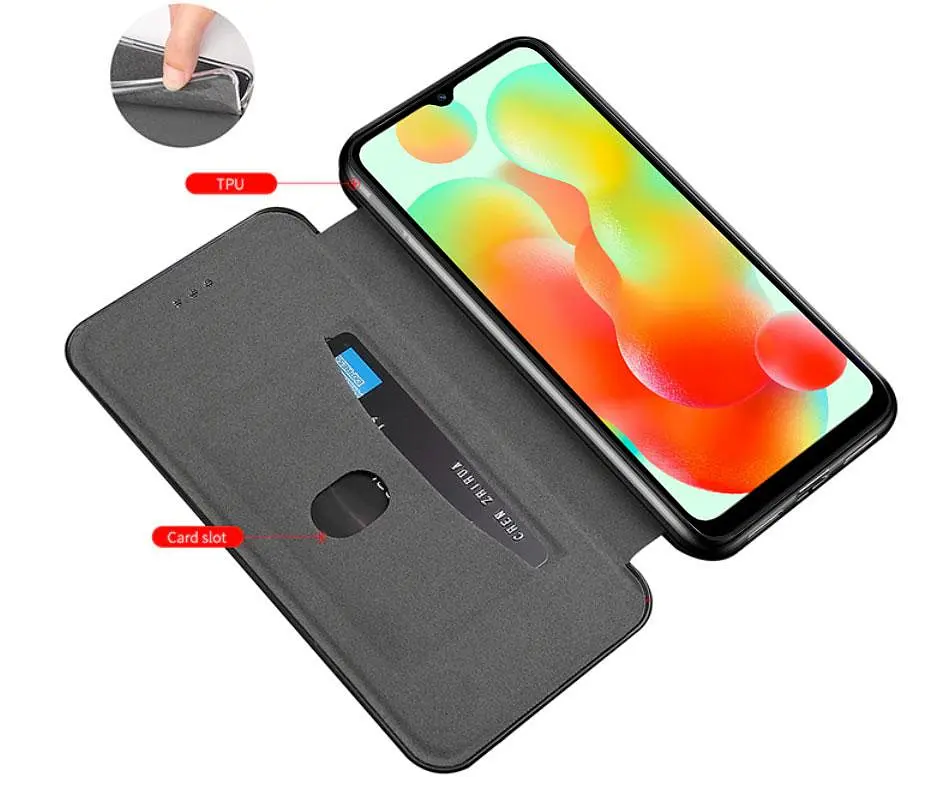 Чехол-книжка Primolux Besus для телефона Xiaomi Redmi 12C Black - фото 5