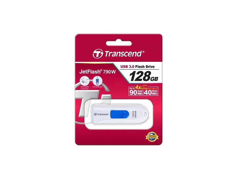 USB флеш накопичувач Transcend 128 GB JetFlash 790 (TS128GJF790W) - фото 5