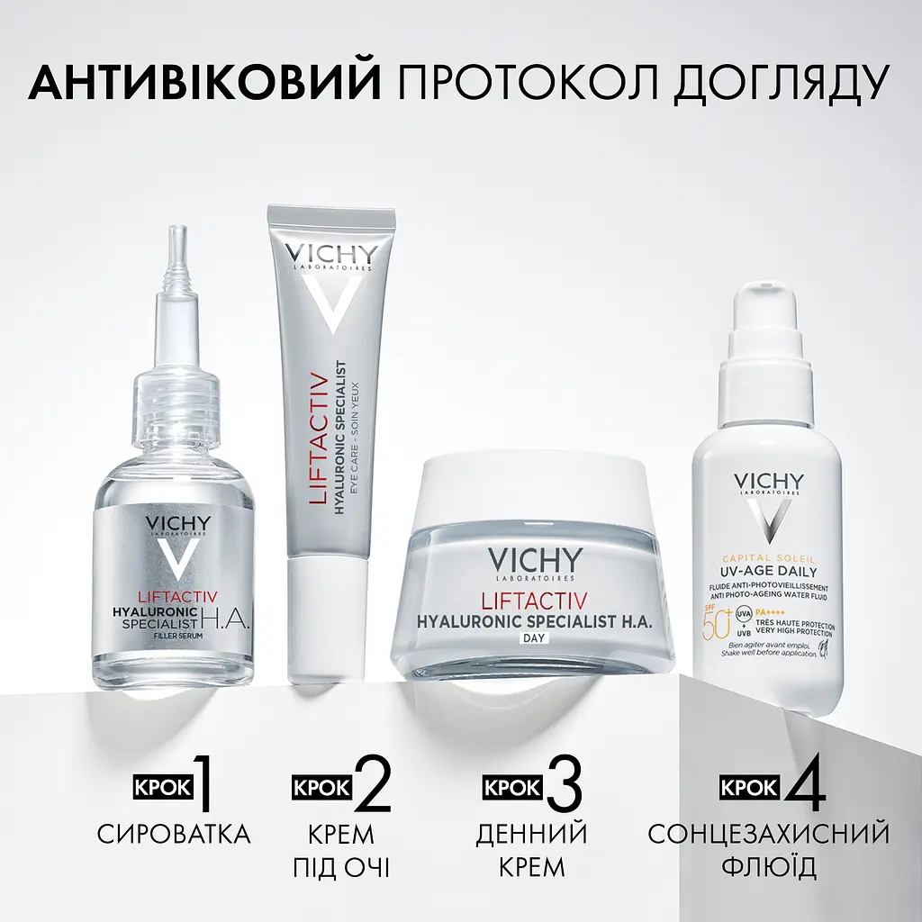 Разглаживающий крем для лица Vichy Liftactiv H. A. с гиалуроновой кислотой для коррекции морщин для сухой кожи 50 мл - фото 6