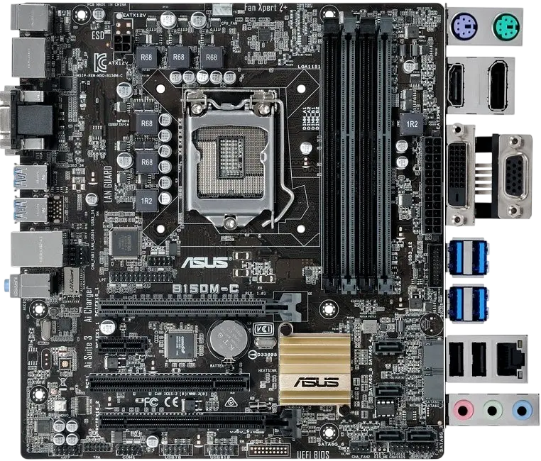 Материнська плата Asus B150M-C LGA 1151v1 (B150M-C) Б/В