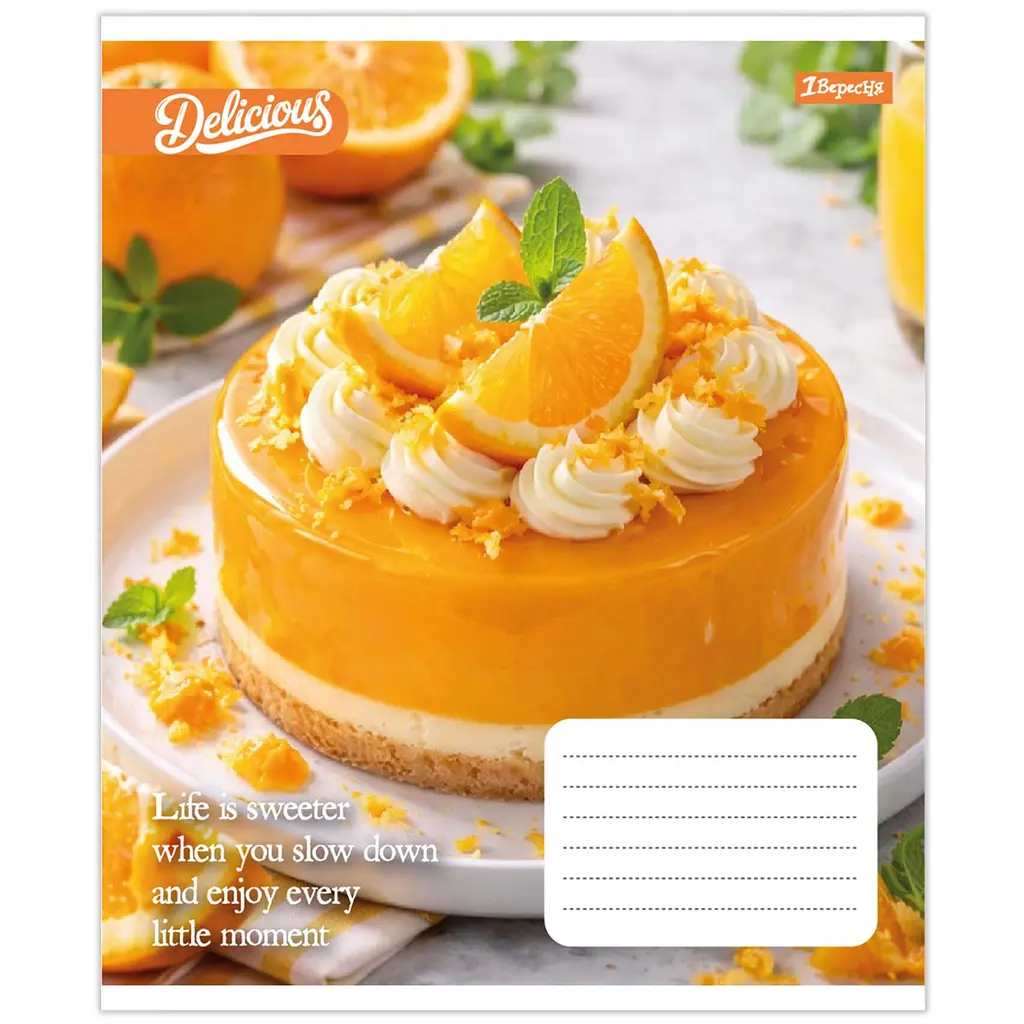Набір зошитів 1 Вересня Cake А5 18 аркушів у клітинку 25 шт. (769138) - фото 2